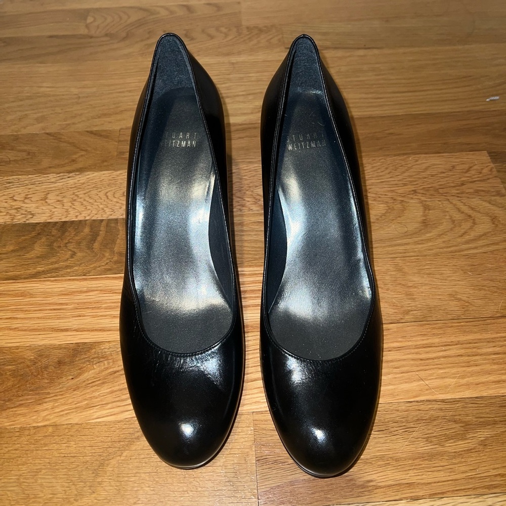 Black smooth heels